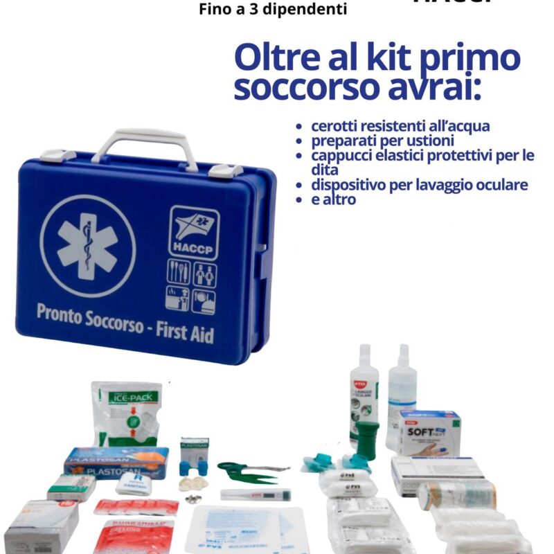 Cassetta medica allegato 2 con normativa h.a.c.c.p. per ristorazione